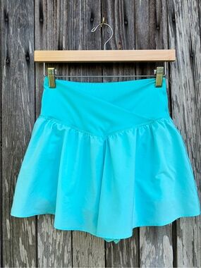 OFFLINE By Aerie Real Me Crossover Flowy Short  aqua size medium